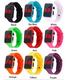  Reloj Digital LED de Colores Ajustable Hora Segmento c